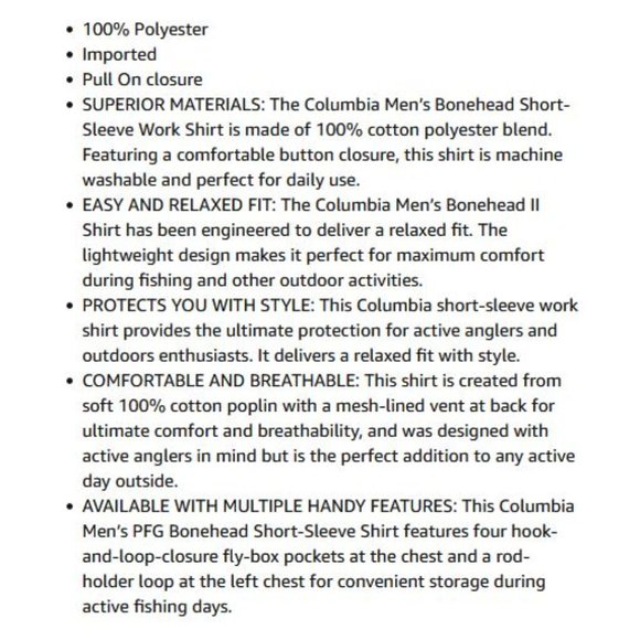 Columbia Bonehead Short Sleeve Shirt size XL NWT - Picture 9 of 9